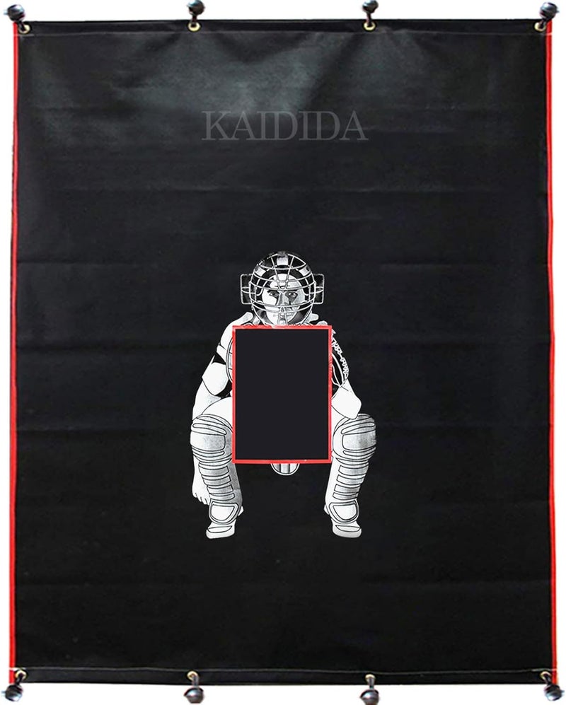 KAIDIDA Baseball Backstop Baseball Rubber Backstop for Batting Cage Indoor Softball Backstop Batting Cage Backstop Mat Backstop - Image 1